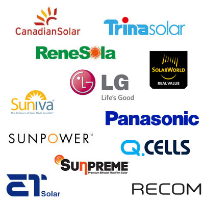 different brands of solar panels cost